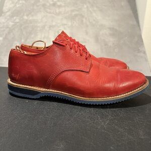 Walk Over Geo E Keith Oxford Shoes Mens 10 M Red Made in USA Casual Dress